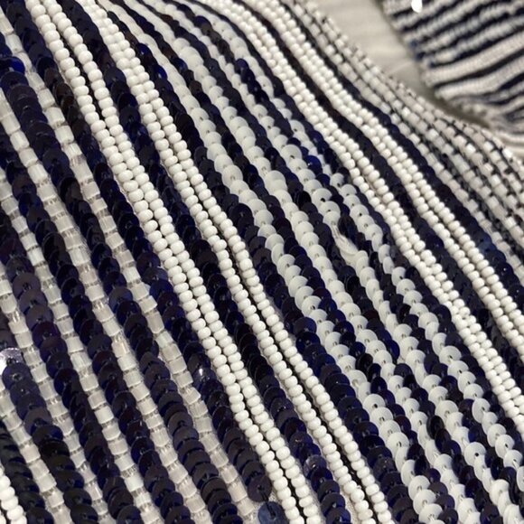 Armani Collezioni Striped Sequins Tank-Top medium - Picture 9 of 13